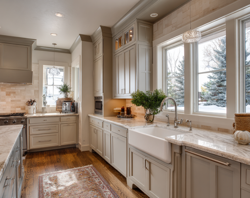 Colorado Kitchen painted in Cool Pearl