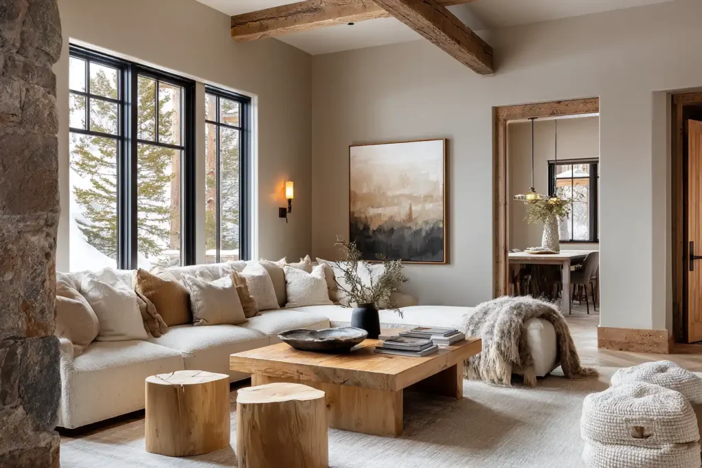 Cozy Neutral Paint Colors for Colorado Cabin