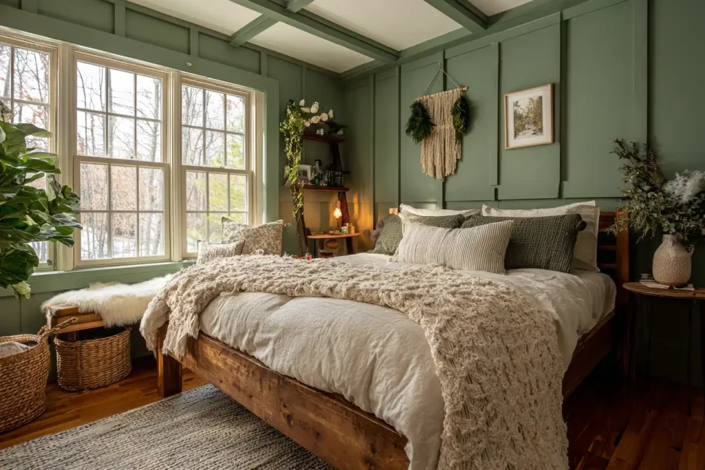 Forest Inspired Greens for a Cozy Cabine Feel