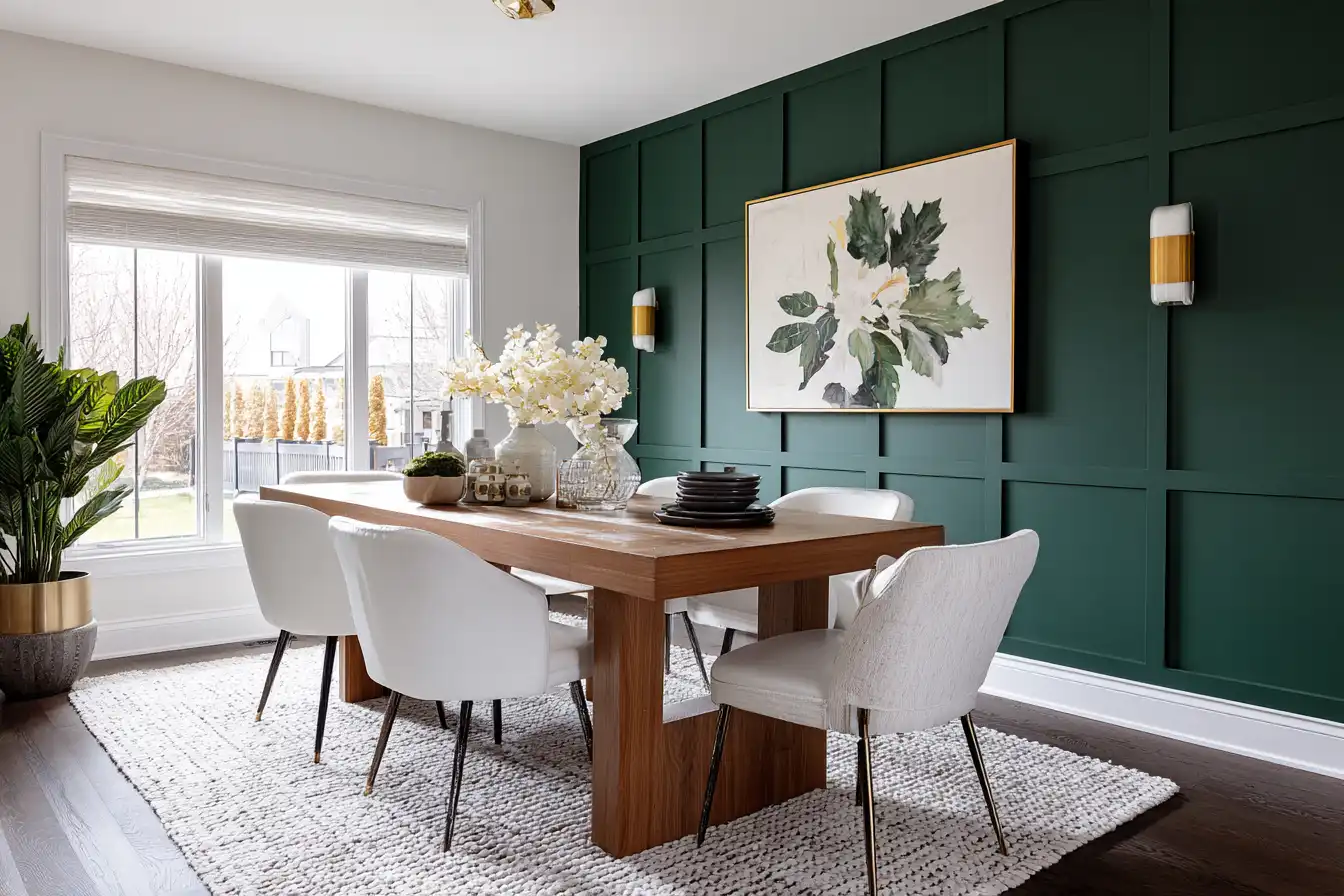 Green Accent Wall