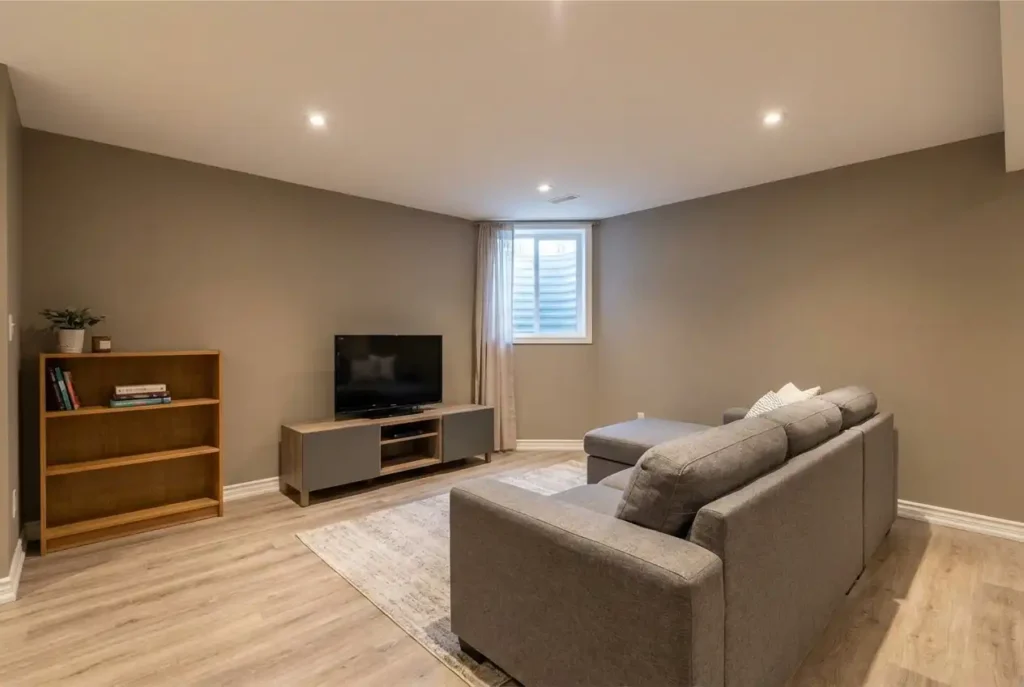 Basement media room - Best Paint Colors That Hide Wear and Tear