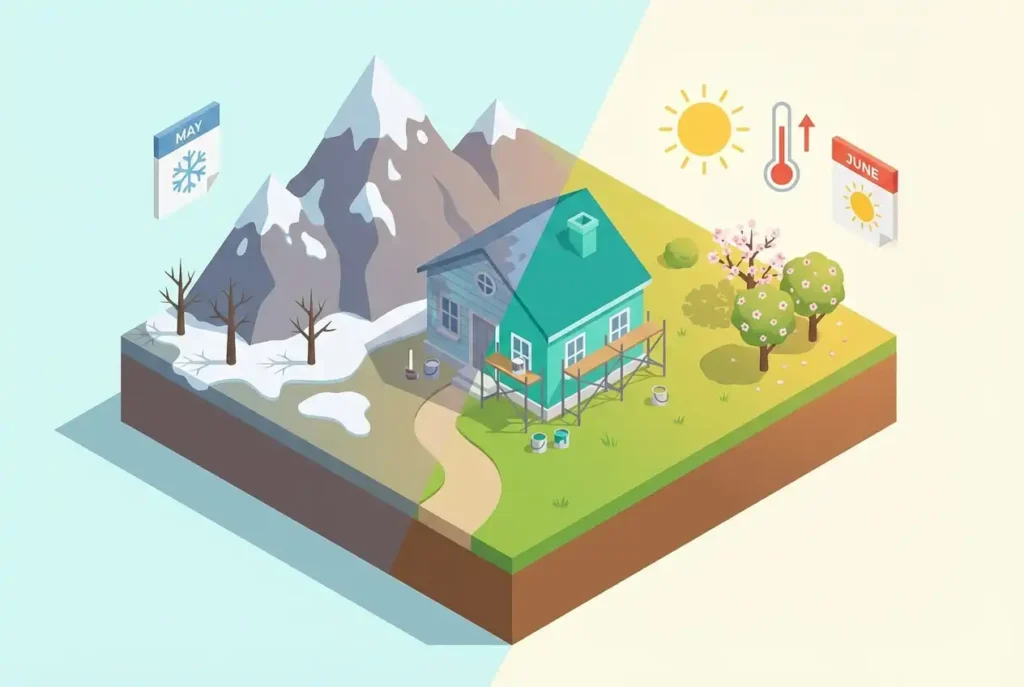 Best Time to Paint a House Exterior in Colorado