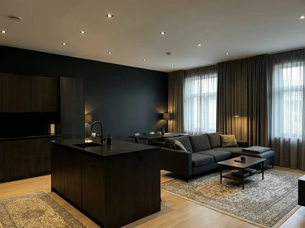 shared space feel smaller and visually heavy