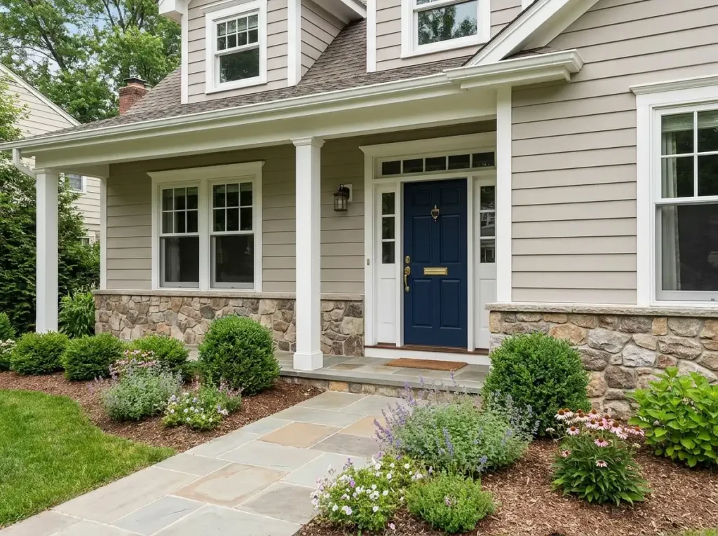 Navy Blue Front Doors