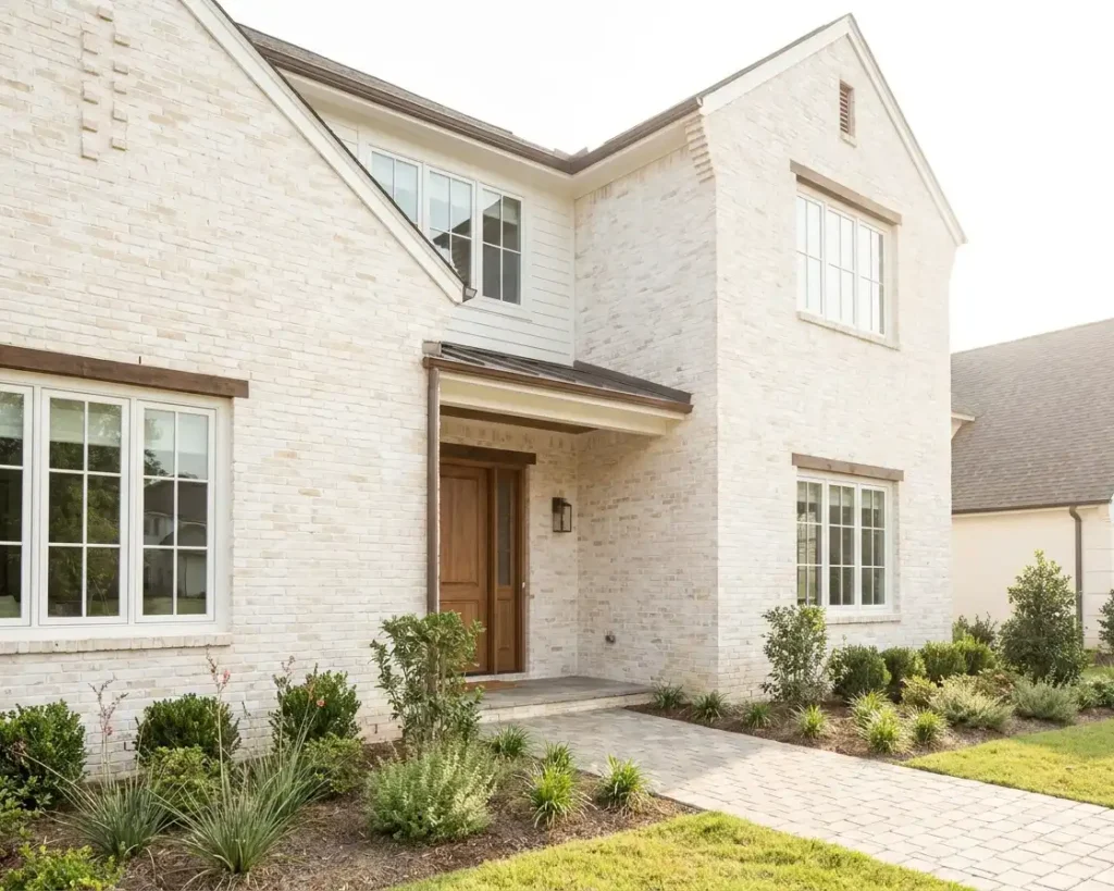 Painted Brick Limewash and Textured Finishes