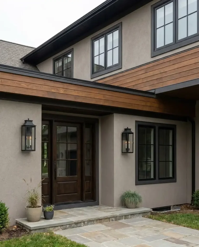 Exterior Paint Colors for Luxury Colorado Homes Stone Gray and Greige