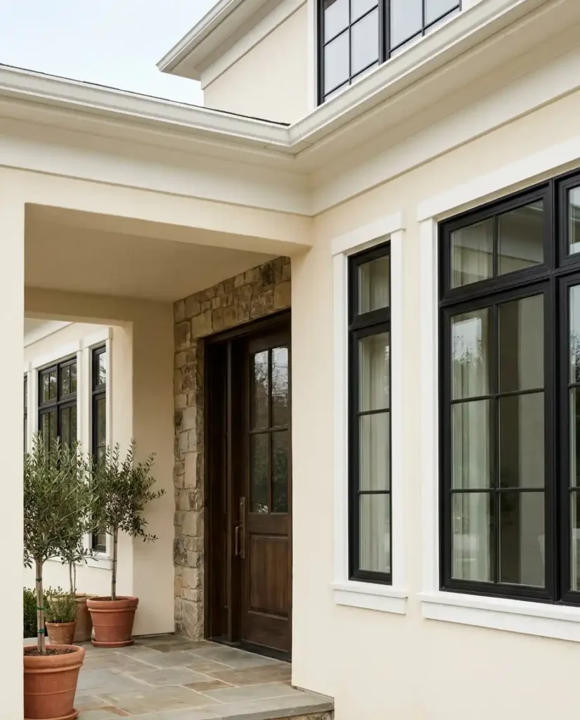Exterior Paint Colors for Luxury Colorado Homes - Warm Cream and Soft White