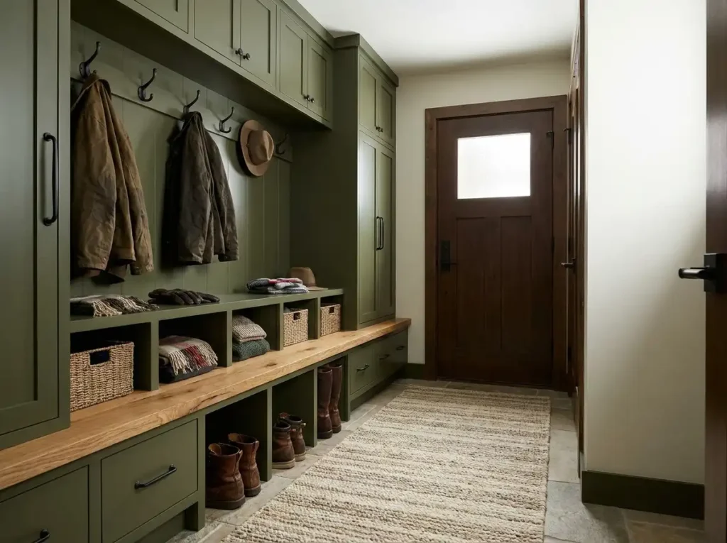 Best Mudroom and Entry Cabinet Colors