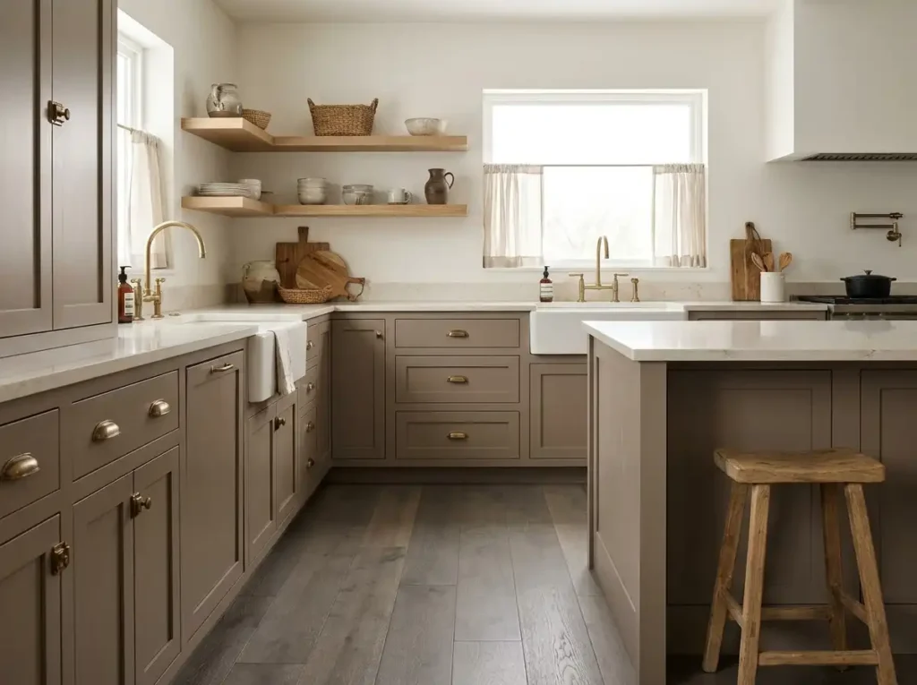Cabinet Colors for Kitchens With Gray Flooring